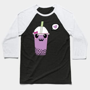 Kawaii Bubble Tea Love Baseball T-Shirt